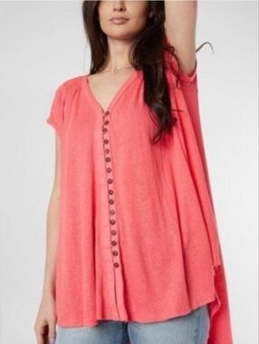 NWT Free People Highland Linen Top